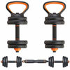 Picture of Gnpolo Free Dumbbells Weights Set 4 Multifunctional Barbell Kettlebells Push Up Stand