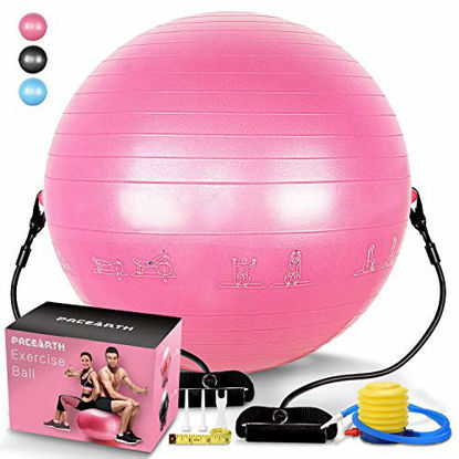 Picture of PACEARTH Exercise Ball for Home Gym Office Thick Yoga Ball Chair