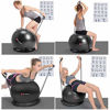 Picture of SPORUS Exercise Ball Chair (65cm), Yoga Ball for Office and Fitness with Stability Ball Base & Workout Poster, Improve Balance