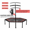 Picture of ONETWOFIT 48" Silent Mini Trampoline with Adjustable Handle Bar