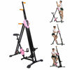 Picture of ANCHEER 2 in 1 Vertical Climber Step Fitness Machines, Gym Portable Foldable Climber Bike, Home Cardio Workout Training Full Body Fitness Stepper Trainer Climber (Pink)