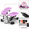Picture of leikefitness Premium Portable Climber Stair Stepper & Waist Fitness Twister Step Machine with LCD Monitor ST6600-1(Pink)