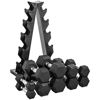 Picture of CAP Barbell 150-lb Hex Dumbbell Weight Set with Vertical Rack