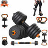 Picture of PINROYAL Weights Dumbbells Set - Adjustable Dumbbells Set 44 Lbs Barbell Weight Set with Connecting Rod - Exercise & Fitness Dumbbells - CIdeal for Dumbbells, Barbells, Kettlebells, Push Ups