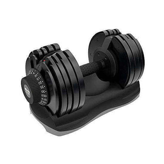 Picture of ATIVAFIT Adjustable Dumbbell 71.5 Pounds Fitness Dial Dumbbell with Handle and Weight Plate for Home Gym Note: Single