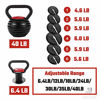 Picture of shanchar Adjustable Kettlebell Weight Sets，Kettlebell 10 15 20 25 30 35 40 Lb Great Assistant for Home Office Fitness.
