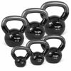 Picture of Yes4All Combo Special: Vinyl Coated Kettlebell Weight Sets – Weight Available: 5, 10, 15, 20, 25, 30 lbs (J - Black 5-30lbs), Obsidian Black