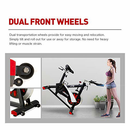 joroto belt drive indoor cycling bike