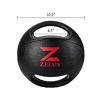 Picture of ZELUS Medicine Ball with Dual Grip| 10/20 lbs Exercise Ball |Weight Ball with Handles| Textured Grip Exercise Ball |Strength Training| Core Workouts|Balance Training|. Weights for Exercises