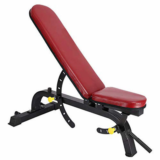 Picture of ER KANG Adjustable Weight Bench- 7+4 Positions Body Workout Bench, Multi-Purpose Incline/Flat Bench for Home Gym Strength Training, Ship from US