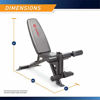 Picture of Marcy Adjustable 6 Position Utility Bench with Leg Developer and High Density Foam Padding SB-350