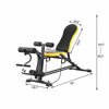 Picture of ZENOVA Adjustable Weight Bench, Flat Incline Decline Multistage Exercise Workout Bench with Leg Extension and Curl,Training Bench for Full Body Workout