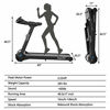 Picture of Goplus Electric Folding Treadmill, Portable Running Jogging Machine with Bluetooth Speaker and 17'' Wide Tread Belt, Perfect for Home and Office Use