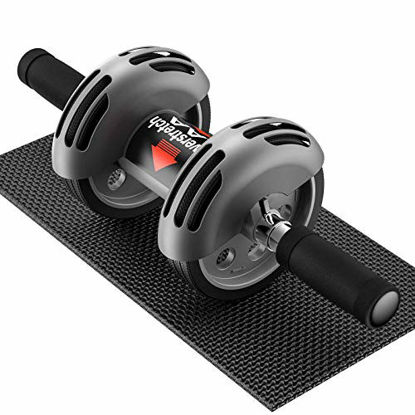 Picture of BRABURG Ab Roller, Ab Roller Wheel with Knee Pad, for Abdominal Exercise & Core Workout