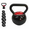 Picture of Kettlebells Adjustable Weights, Kettle Bells Weight 10 lbs, 15 lbs, 20 lbs, 25 lbs, 30 lbs, 35 lbs, 40 lbs, Sports Fitness Set For Full Body Workout And Strength (Black)