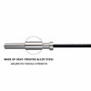 Picture of E.T.ENERGIC 7ft Olympic Weight Bar Workout Bar Barbell with Hard Chrome Sleeves (Silver and Black, 1500LB Rated)