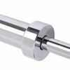 Picture of DAITU 5ft Iron Olympic Barbell Bar Weight Lifting Bar Weight Workout Gym Fits 2-inch Weight Plates/Weight Bench (Silver)