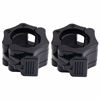 Picture of Strainho Olympic Weight Bar Clips - 2 inch Barbell Collars - Quick Release Olympic Barbell Clamp for Weightlifting, Olympic Lifts and Strength Training (Black)