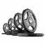 Picture of XMark Black Diamond 115 lb Set Olympic Weight Plates, One-Year Warranty, Patented Design