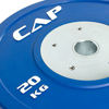 Picture of CAP Barbell Olympic Rubber Bumper Plate with Steel Hub 2" (Single), Blue, 20 kg