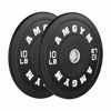 Picture of AMGYM LB Bumper Plates Oplympic Weight Plates, Bumper Weight Plates, Steel Insert, Strength Training, Pair