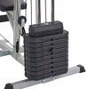 Picture of Sporzon Home Gym System Workout Station with 330LB of Resistance, 125LB Weight Stack, Gray