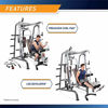Picture of Marcy Smith Cage Workout Machine Total Body Training Home Gym System with Linear Bearing Md-9010G, Silver (MD-9010)