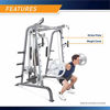 Picture of Marcy Smith Cage Workout Machine Total Body Training Home Gym System with Linear Bearing Md-9010G, Silver (MD-9010)