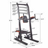Picture of HARISON Multifunction Power Tower Pull Up Dip Station with Bench Adjustable Height for Home Gym Strength Training Fitness Equipment , Dip Stands, Pull Up Bars, Push Up Bars, VKR