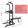 Picture of ONETWOFIT Multi-Function Power Tower with Sit Up Bench,Adjustable Height Pull Up Tower Heavy Duty Dip Station Fitness Equipment for Home Gym Supports to 330 Lbs OT127