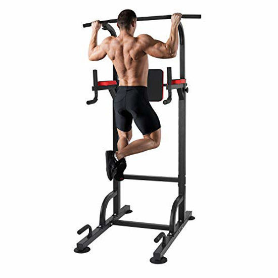 Picture of KAC Power Tower, Adjustable Dip Station, Pull Up Bar for Home Gym Strength Training Workout Equipment