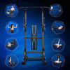 Picture of HLH-Fitness Equipment Durable Relife Rebuild Your Life Power Tower Workout Dip Station for Home Relife Rebuild Your Life Non-Slip (Color : Blue, Size : 67100195CM)