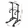 Picture of Power Tower Workout Dip Station - Pull Up Bar Exercise Home Gym, Strength Training Machine, Parallette Exercise - Adjustable Heavy Duty Dip Stand Body Press Bar for Both Teenagers and Adults (Black)