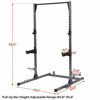 Picture of Kicode Power Cage, Heavy Duty Power Rack with Adjustable Pull Up Bar, Power Weightlifting Station, Multifunction Squat Rack, Home Gym Strength Training System