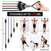 Picture of CHAREADA 23 Pack Resistance Bands Set Workout Bands, 5 Stackable Exercise Bands 5 Loop Resistance Bands 2 Core Sliders – Door Anchor Handles Ankle Straps Carry Bag Instant Cooling Towel Wrist Wraps
