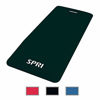 Picture of SPRI Exercise Mat for Fitness, Yoga, Pilates, Stretching & Floor Exercises, Black, 48"L x 20"W x 1/2-Inch Thick
