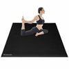 Picture of Matladin Large Exercise Mat 6'x4'x7mm, Extra Thick & Wide Anti-Tear Workout Mats, Fitness Exercise Mat for Yoga, Stretching, Cardio Workout (Black, 6'x4')