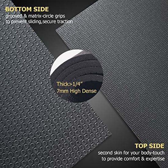 Gxmmat Large Exercise Mat X X Mm Thick Workout Mats For Home Gym