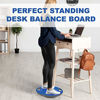 Picture of Yes4All Wobble Balance Board – Exercise Balance Stability Trainer for Physical Therapy, Standing Desk (Classic Blue) (NEWX)