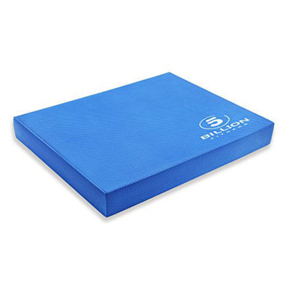 Picture of 5BILLION Balance Pad & Balance Board - Gym Exercise Mat & Foam Balance Trainer - Wobble Cushion for Physical Therapy and Core Balance (Blue-XL)