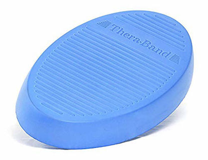 Picture of TheraBand Stability Trainer Pad, Intermediate Level Blue Foam Pad, Balance Trainer & Wobble Cushion for Balance & Core Strengthening, Rehabilitation, & Physical Therapy, Round Sport Balance Trainer