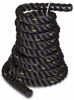 Picture of SUPER DEAL Black 1.5" Poly Dacron 30ft Battle Rope Workout Training Undulation Rope Fitness Rope Exercise (1.530 Black)