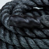Picture of Fitness Solutions Black Training Rope/Battle Ropes+Free Access to Online Video (1.5" Thick X 50 FT Long)+