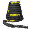 Picture of Bonnlo Battle Exercise Training Rope with Protective Cover, 1.5"/ 2" Width Poly Dacron 30/40/50ft Length, Fitness Undulation Rope Exercise Cross Strength Training Circuits Workout (1.5" x30Ft Length)