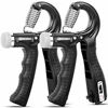 Picture of KDG Hand Grip Strengthener 2 Pack Adjustable Resistance 10-130 lbs Forearm Exerciser，Grip Strength Trainer for Muscle Building and Injury Recovery for Athletes