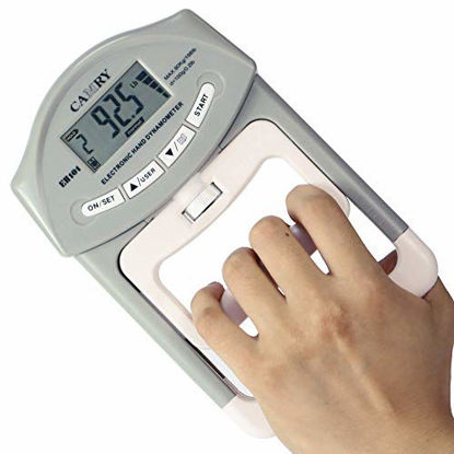 Picture of CAMRY Digital Hand Dynamometer Grip Strength Measurement Meter Auto Capturing Electronic Hand Grip Power 198 Lbs / 90 Kgs
