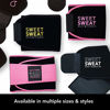 Picture of Sweet Sweat Premium Waist Trimmer (Pink Logo) for Men & Women ~ Includes Free Sample of Sweet Sweat Gel! (Medium: 8" x 41" Length)