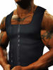 Picture of Goldenstarsport Workout Sweat Vest for Men Waist Trainer Vest for Enhanced Neoprene Sauna Vest for Men Weight Loss Effect - Unique Double Zipper System (X-Large, Black Body Shaper for Men)