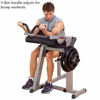 Picture of Body-Solid GCBT380 Cam Series Biceps and Triceps Machine with Adjustable Seat, Grey