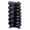 Picture of Body-Solid GDR80 Vertical Dumbbell Rack for 10 Pairs of Hex Dumbbells, Black